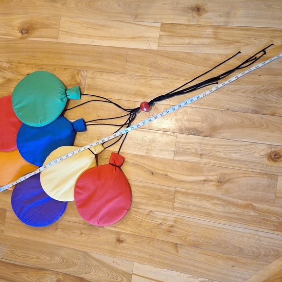 Vintage 70s 80s Circus Balloon Fabric Wall Hanging Kids Decor Wooltex 19… - Picture 2 of 8